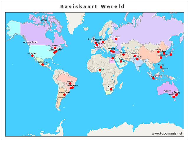 basiskaart-wereld