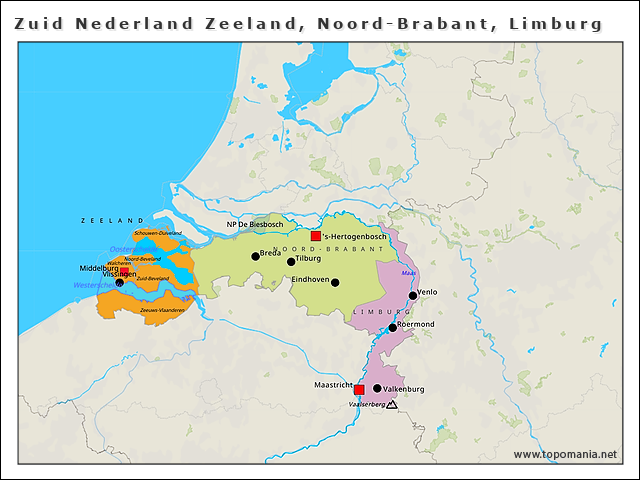 zuid-nederland-zeeland-noord-brabant-limburg