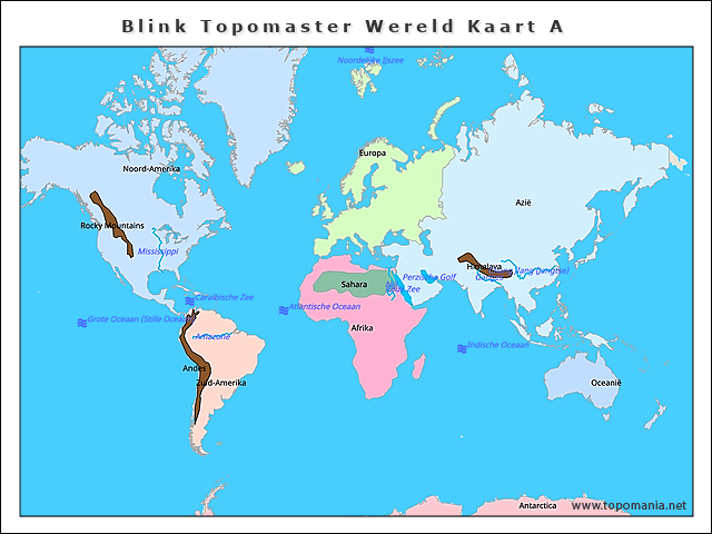 Topografie Blink Topomaster Wereld Kaart A | www.topomania.net