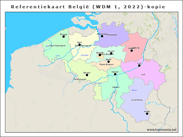 Topografie Referentiekaart Belgi 2024 2025 Www topomania