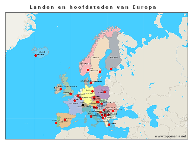 landen-en-hoofdsteden-van-europa