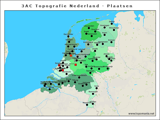 3ac-topografie-nederland-plaatsen