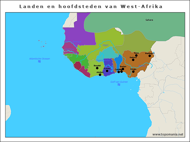 landen-en-hoofdsteden-van-west-afrika