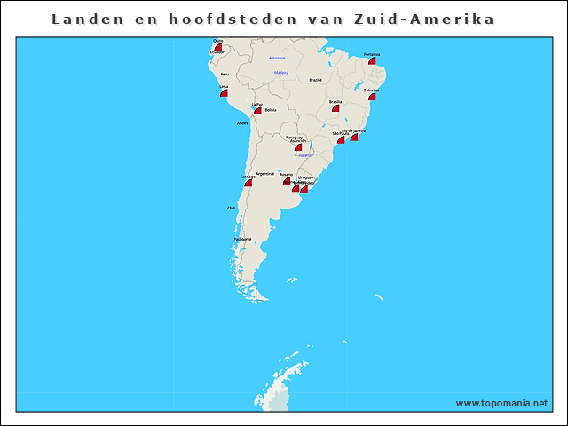 landen-en-hoofdsteden-van-zuid-amerika