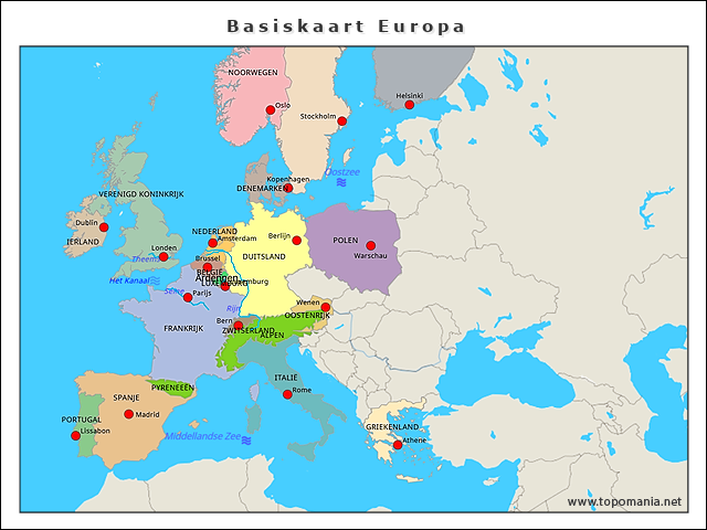 basiskaart-europa