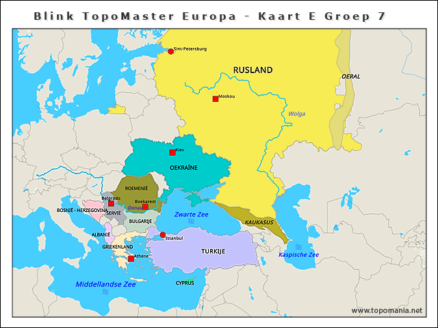 Topografie Blink TopoMaster Europa Kaart E Groep 7 Www topomania