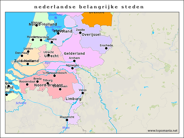 nederlandse-belangrijke-steden