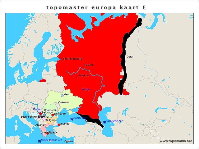 Topografie topomaster europa kaart E | www.topomania.net