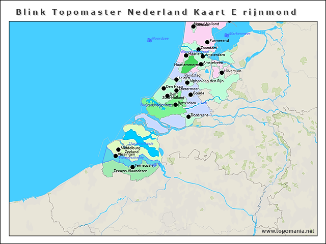 Topografie Blink Topomaster Nederland Kaart E Rijnmond Www topomania