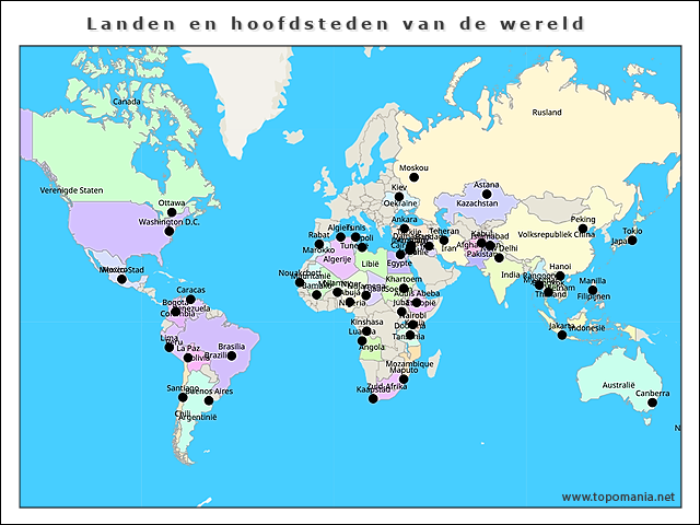 landen-en-hoofdsteden-van-de-wereld