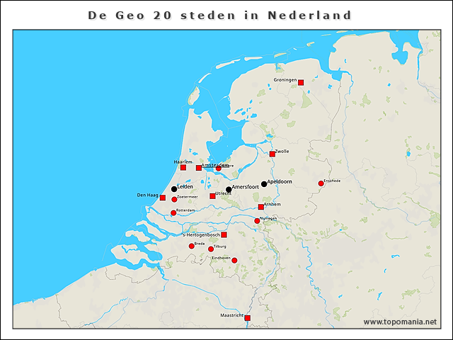 de-geo-20-steden-in-nederland
