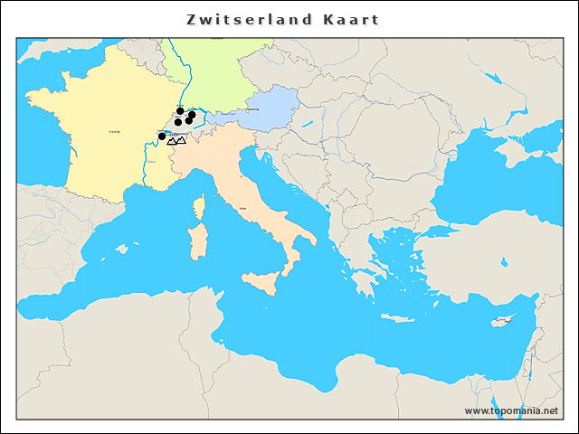 zwitserland-kaart