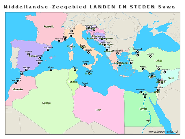 middellandse-zeegebied-landen-en-steden-5vwo