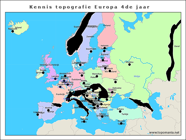 kennis-topografie-europa-4de-jaar