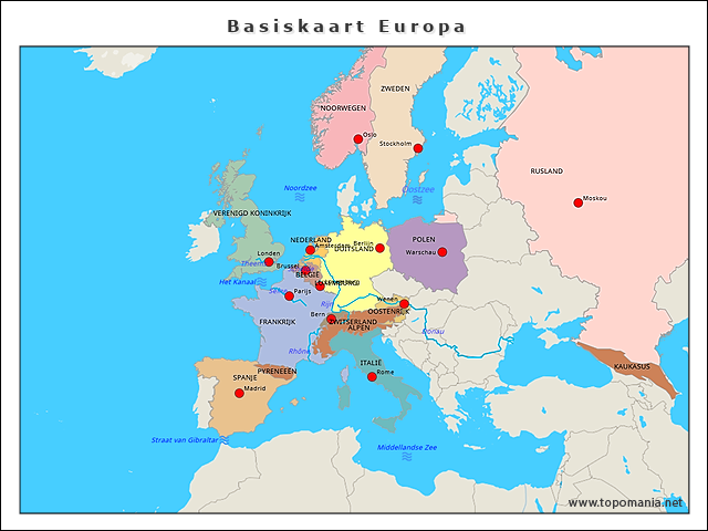 basiskaart-europa