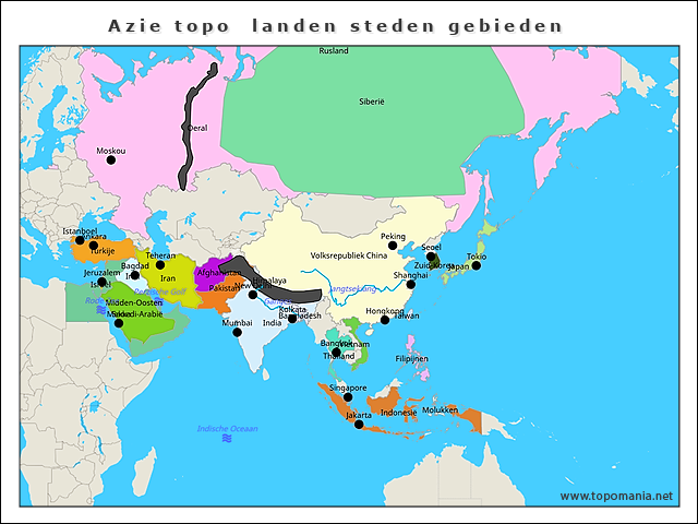 azie-topo-landen-steden-gebieden