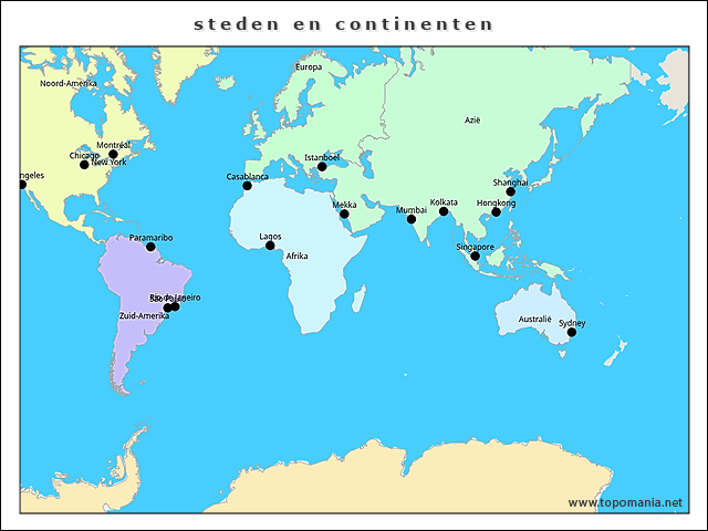 steden-en-continenten