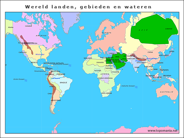 wereld-landen-gebieden-en-wateren