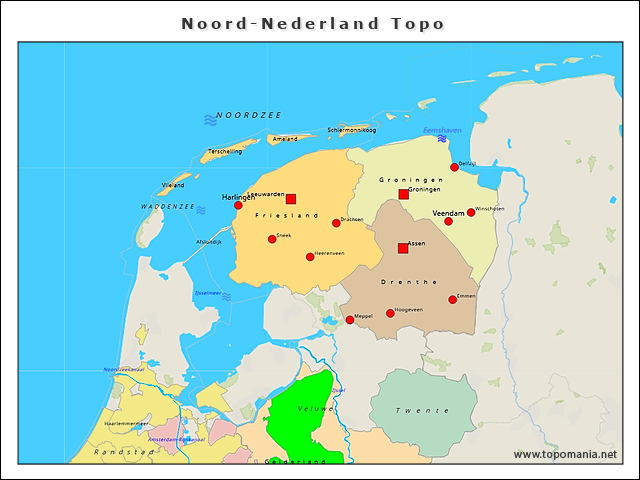 noord-nederland-topo