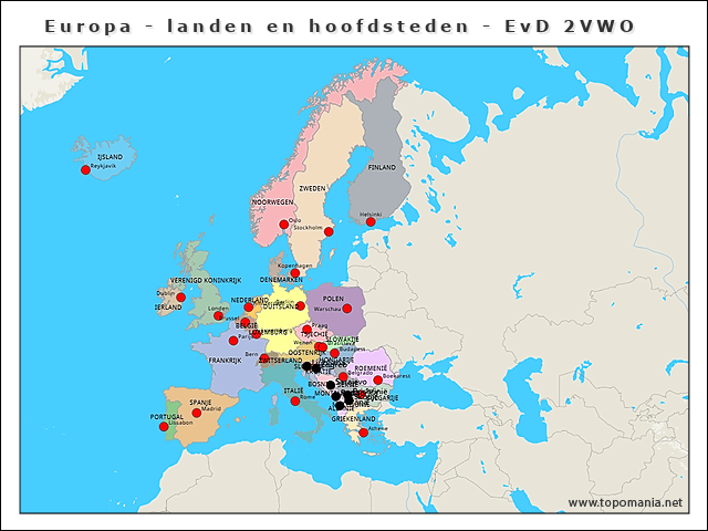 01-europa-landen-en-hoofdsteden-evd-2vwo