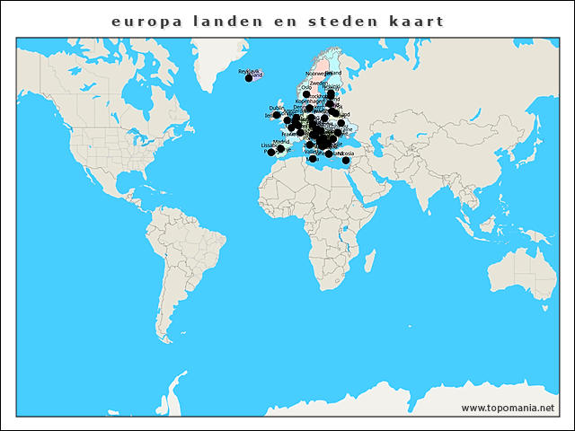 europa-landen-en-steden-kaart