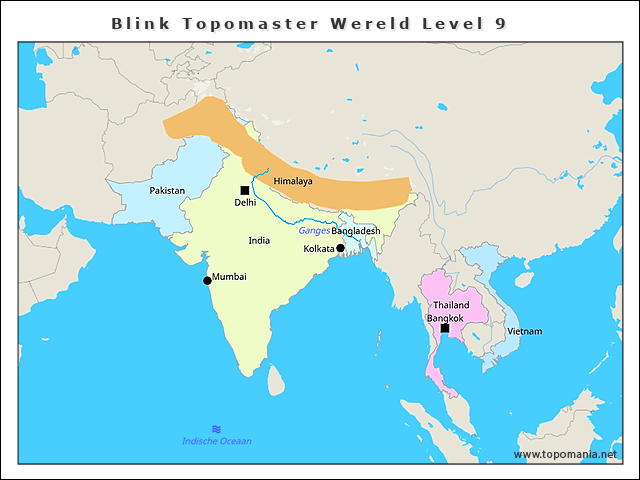 Topografie Blink Topomaster Wereld Level 9 | www.topomania.net