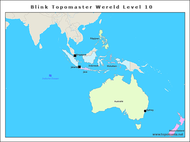 Topografie Blink Topomaster Wereld Level 10 | www.topomania.net