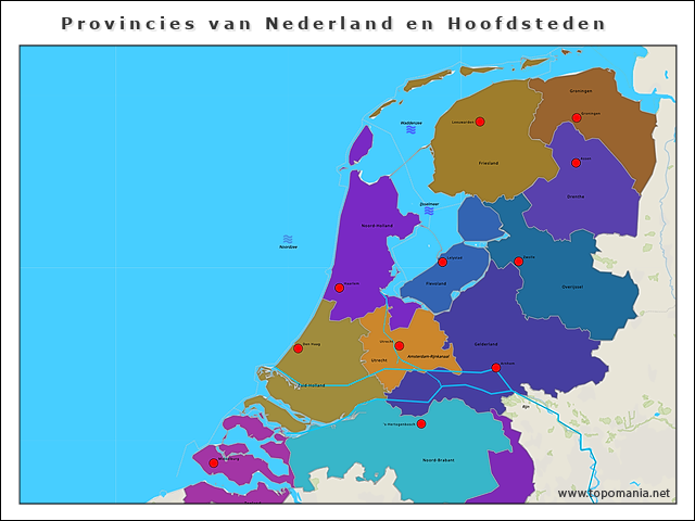 provincies-van-nederland-en-hoofdsteden