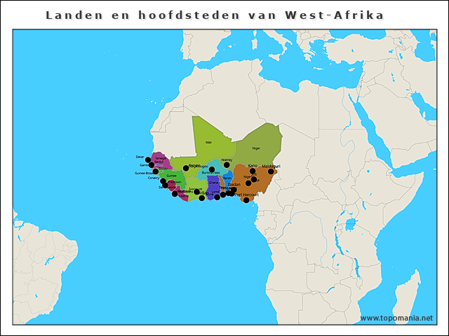 landen-en-hoofdsteden-van-west-afrika