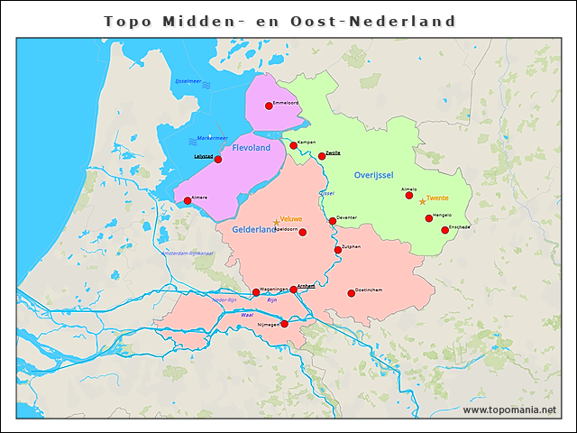 topo-midden-en-oost-nederland
