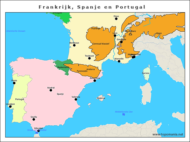 frankrijk-spanje-en-portugal