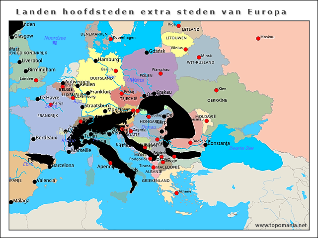 landen-hoofdsteden-extra-steden-van-europa