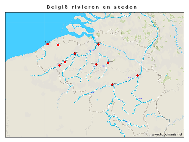 belgie-rivieren-en-steden
