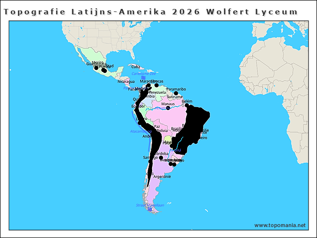 topografie-latijns-amerika-2026-wolfert-lyceum