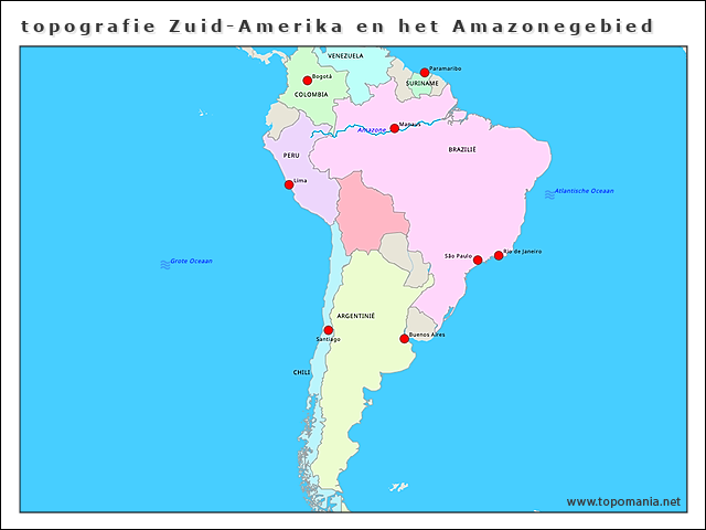 topografie-zuid-amerika-en-het-amazonegebied
