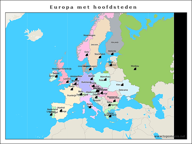 europa-met-hoofdsteden