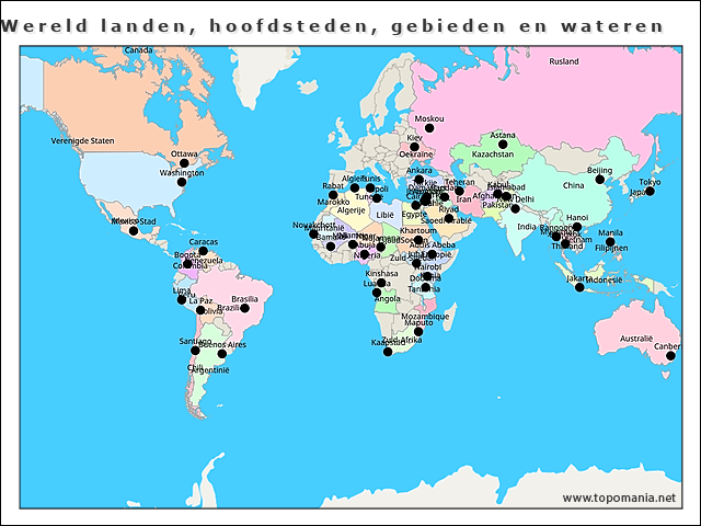 wereld-landen-en-hoofdsteden