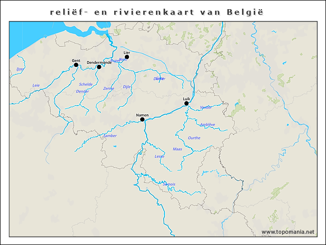 relief-en-rivierenkaart-van-belgie