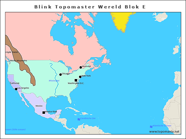 Topografie Blink Topomaster Wereld Blok E | www.topomania.net