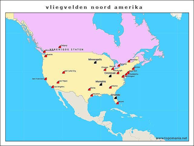 vliegvelden-noord-amerika
