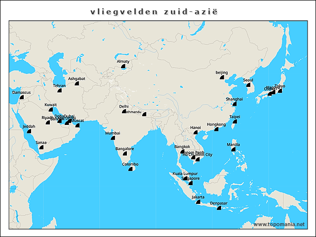vliegvelden-zuid-azie