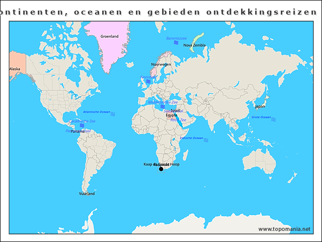 continenten-oceanen-en-gebieden-ontdekkingsreizen