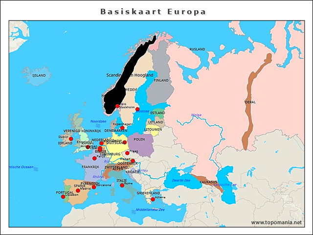 basiskaart-europa