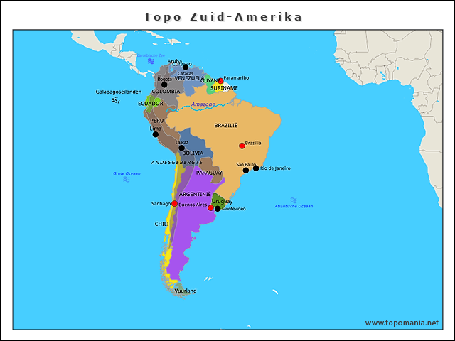 topo-zuid-amerika