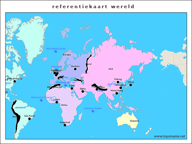 referentiekaart-wereld