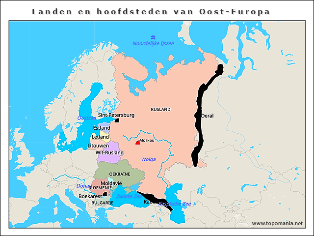 landen-en-hoofdsteden-van-oost-europa