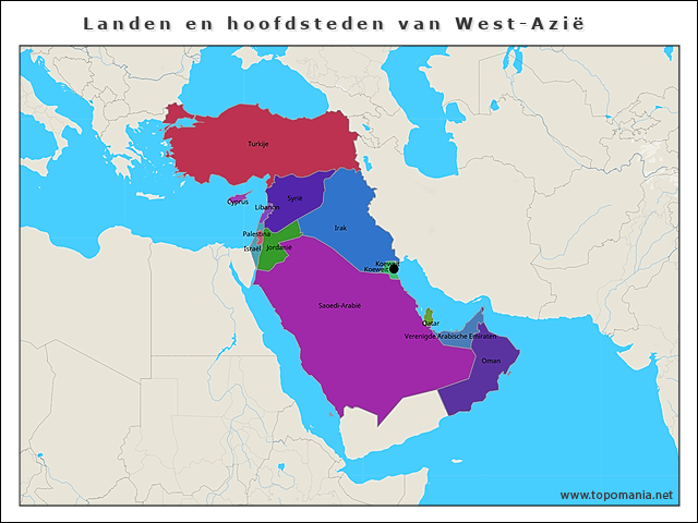 landen-en-hoofdsteden-van-west-azie