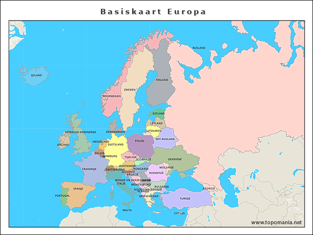 basiskaart-europa