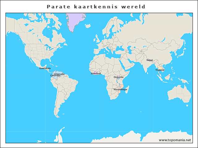 parate-kaartkennis-wereld