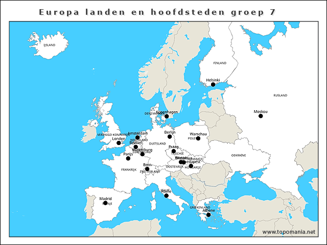 europa-landen-en-hoofdsteden-groep-7